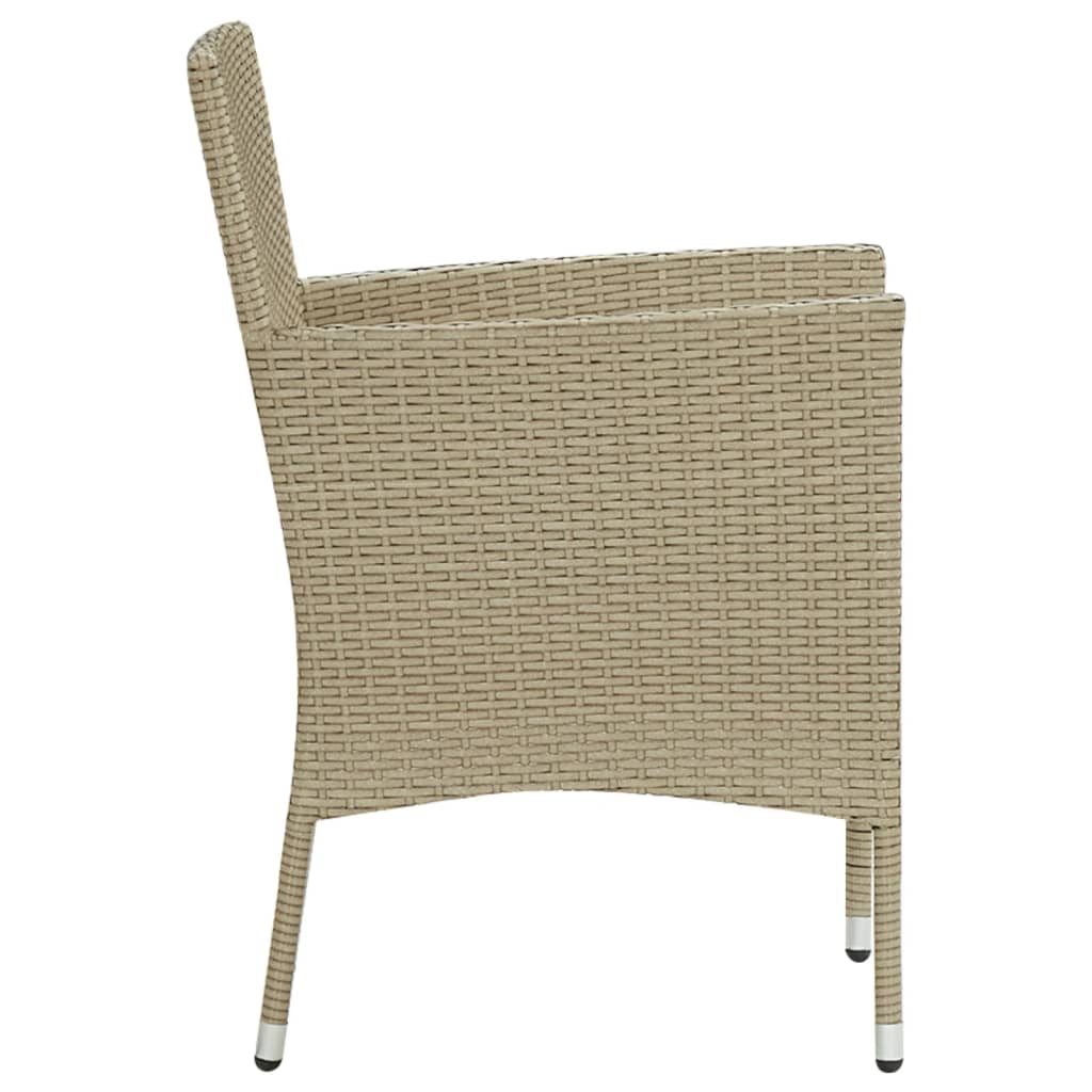 Tuinstoelen 4 st poly rattan