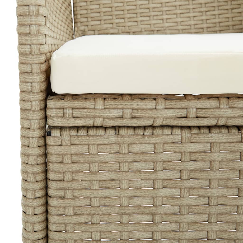 Tuinstoelen 4 st poly rattan