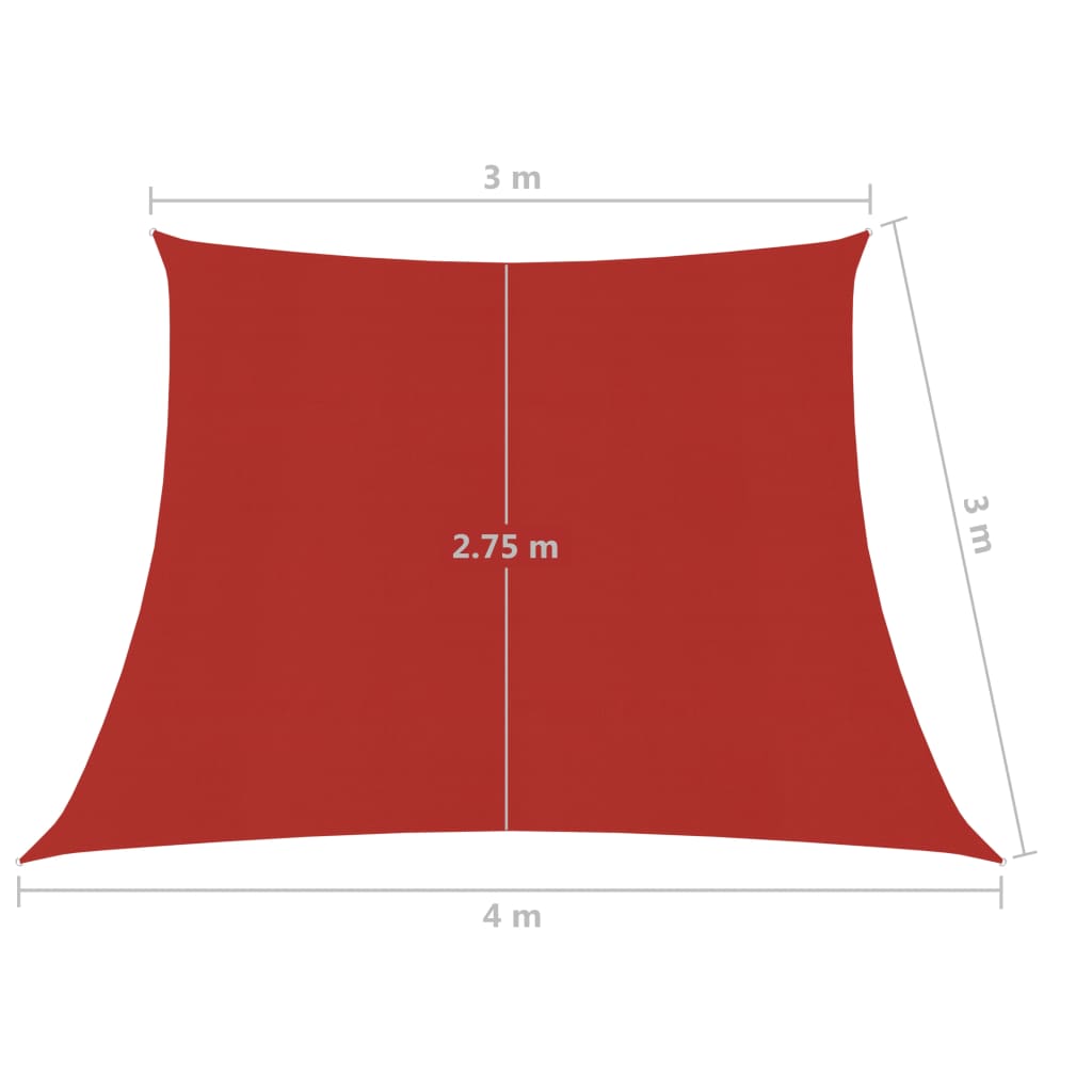 Zonnezeil 160 g/m² 3/4x2 m HDPE