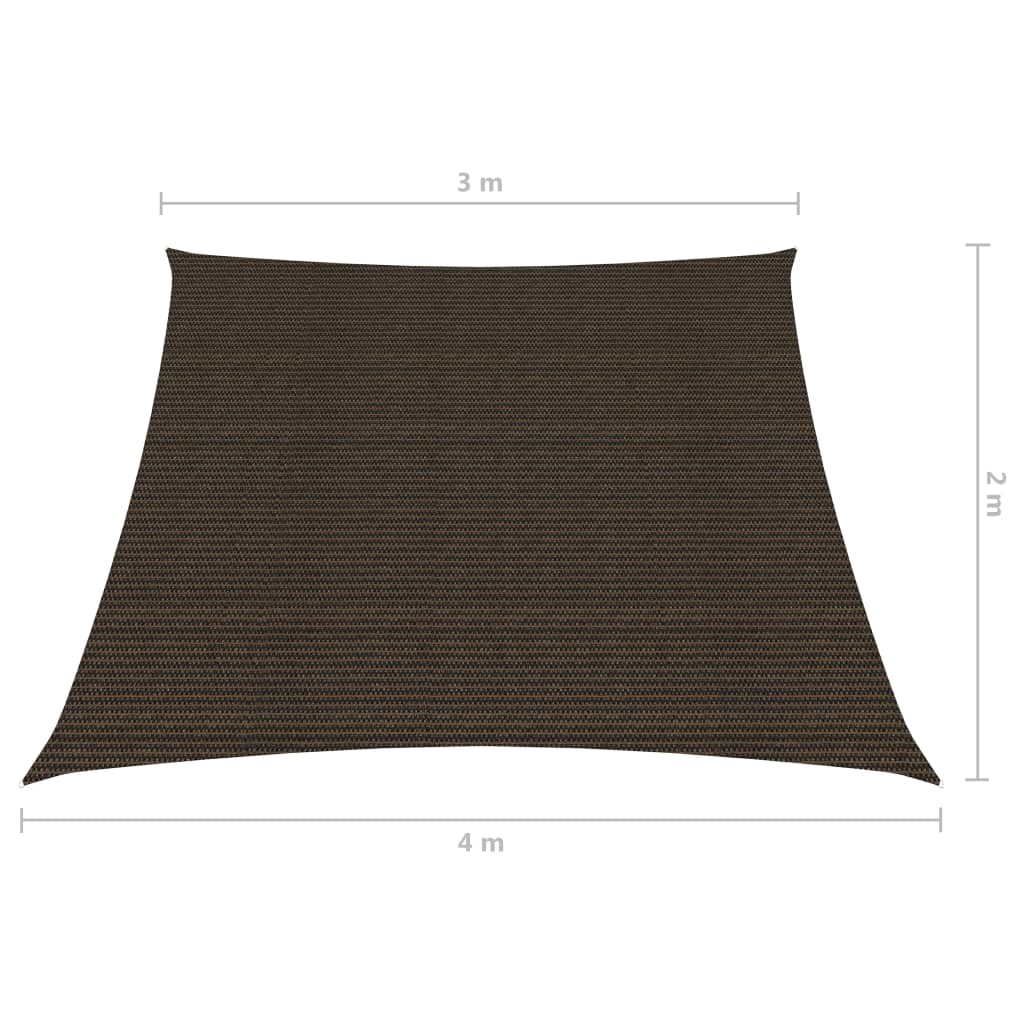 Zonnezeil 160 g/m² 3/4x2 m HDPE