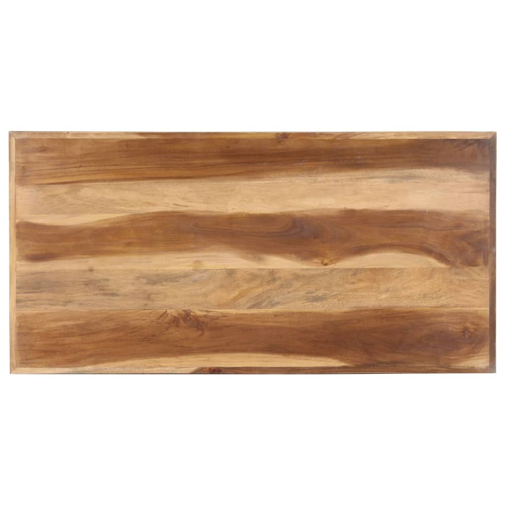 Eettafel 200x100x75 cm hout met honingkleurige afwerking