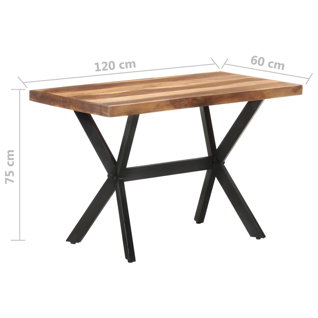 Eettafel 200x100x75 cm hout met honingkleurige afwerking