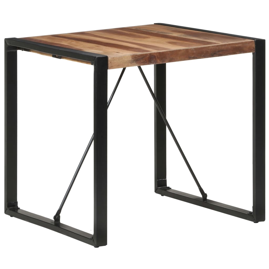 Eettafel 70x70x75 cm massief gerecycled hout