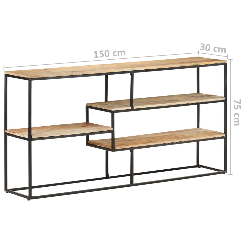 Dressoir 150x30x75 cm massief gerecycled hout