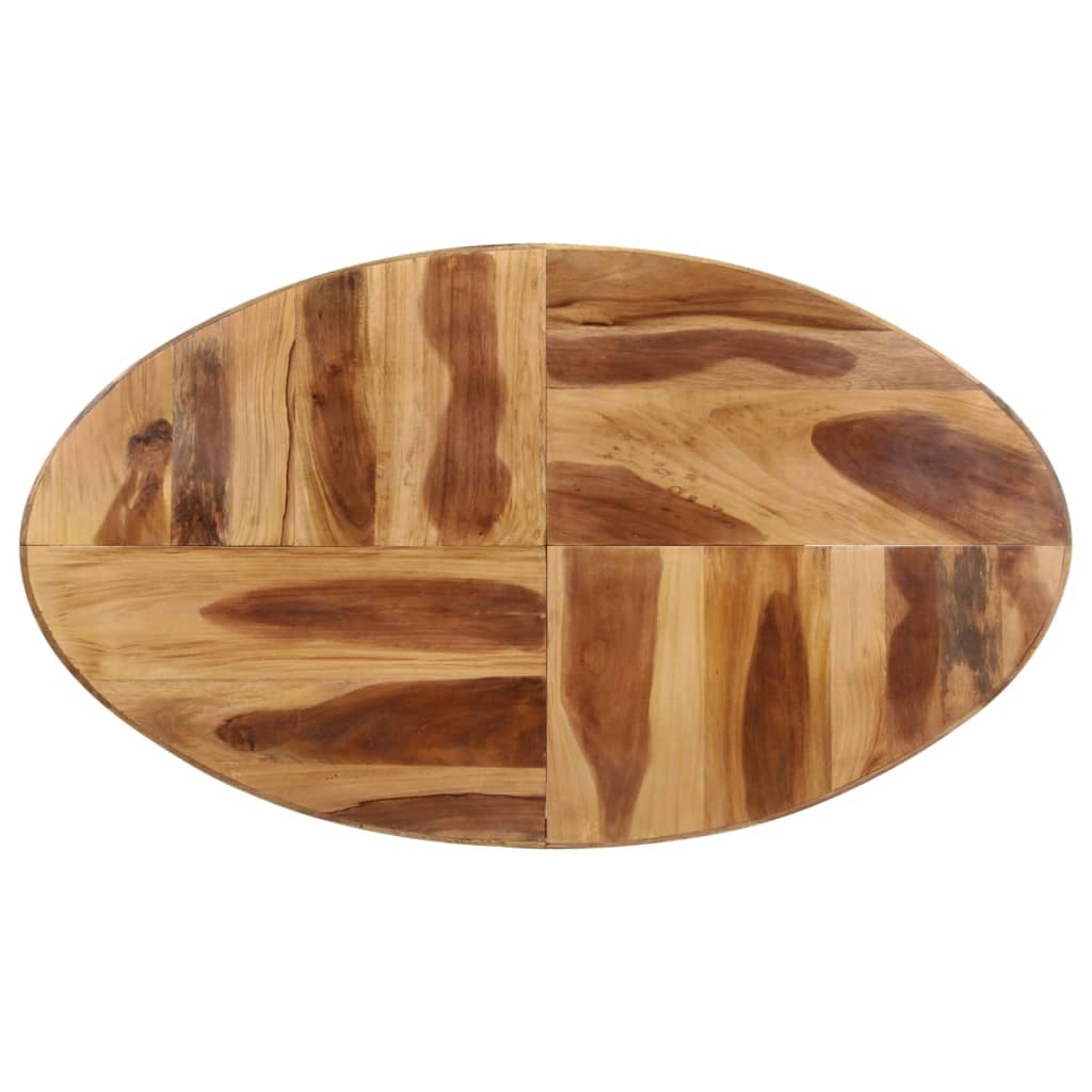 Eettafel 160x90x75 cm ruw mangohout