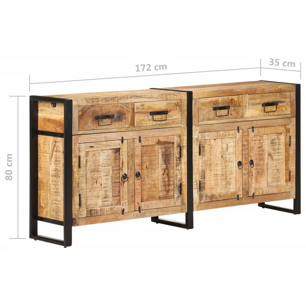 Dressoir 172x35x80 cm massief gerecycled hout