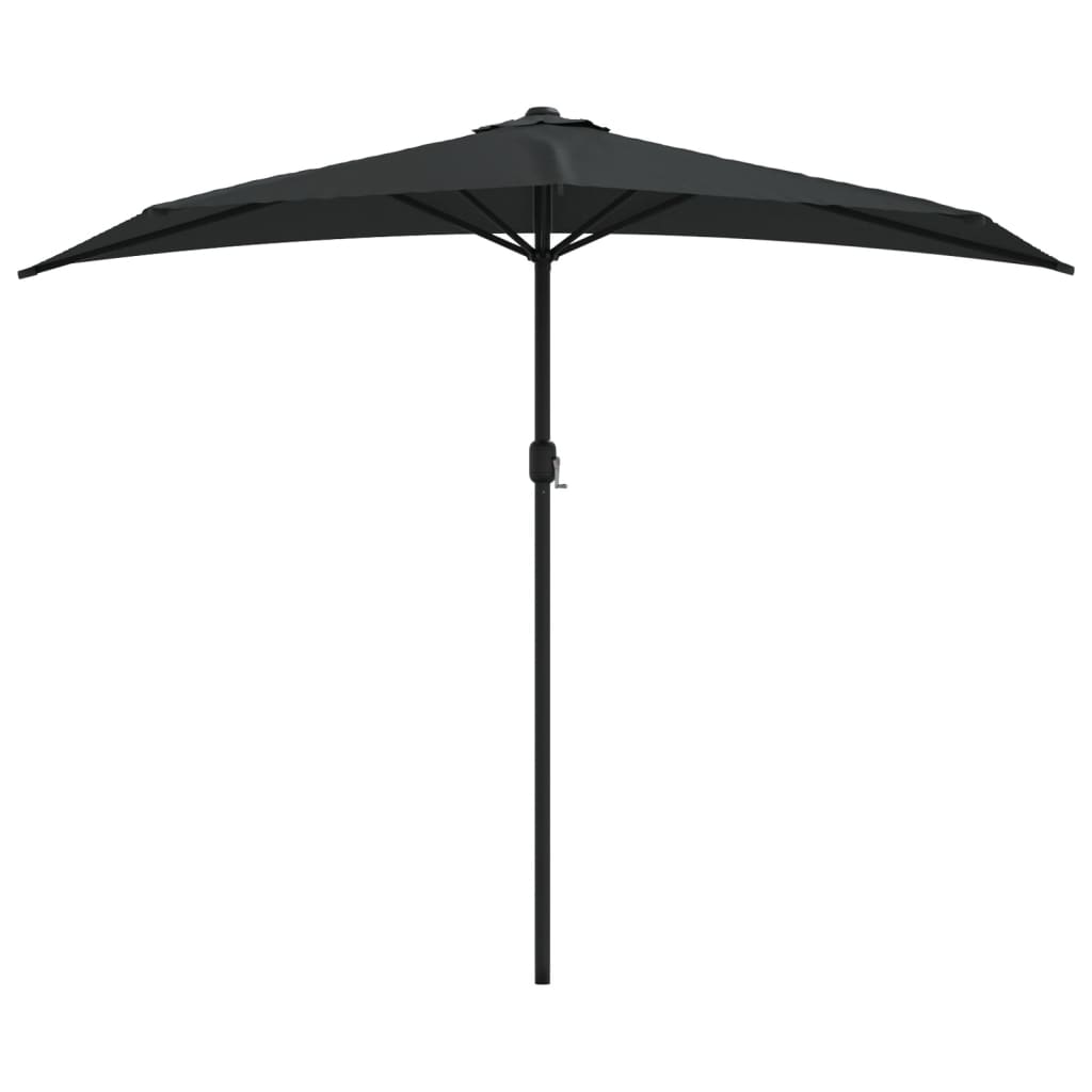 Balkonparasol half met aluminium paal 270x144 cm