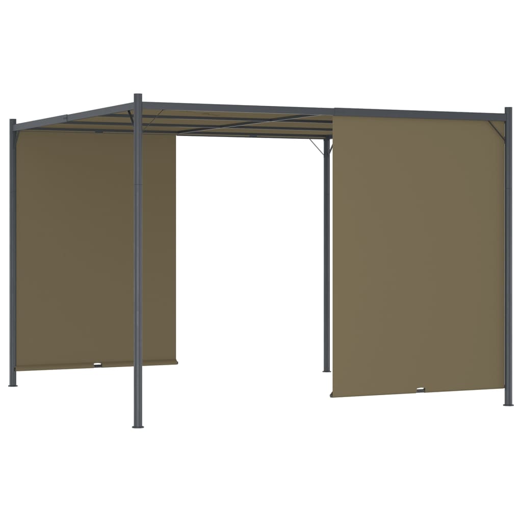 Pergola met uittrekbaar dak 180 g/m² 3x3 m