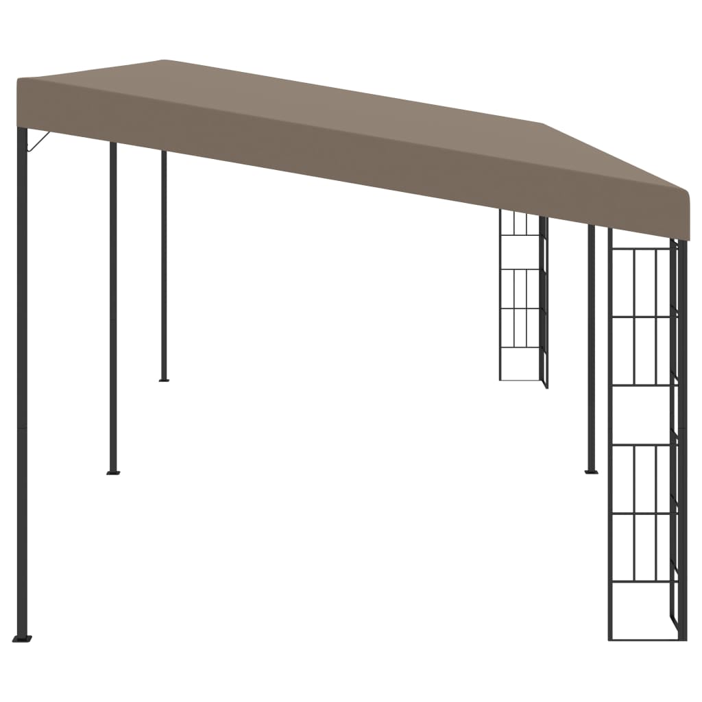 Wandprieel 3x6 m stof antracietkleurig