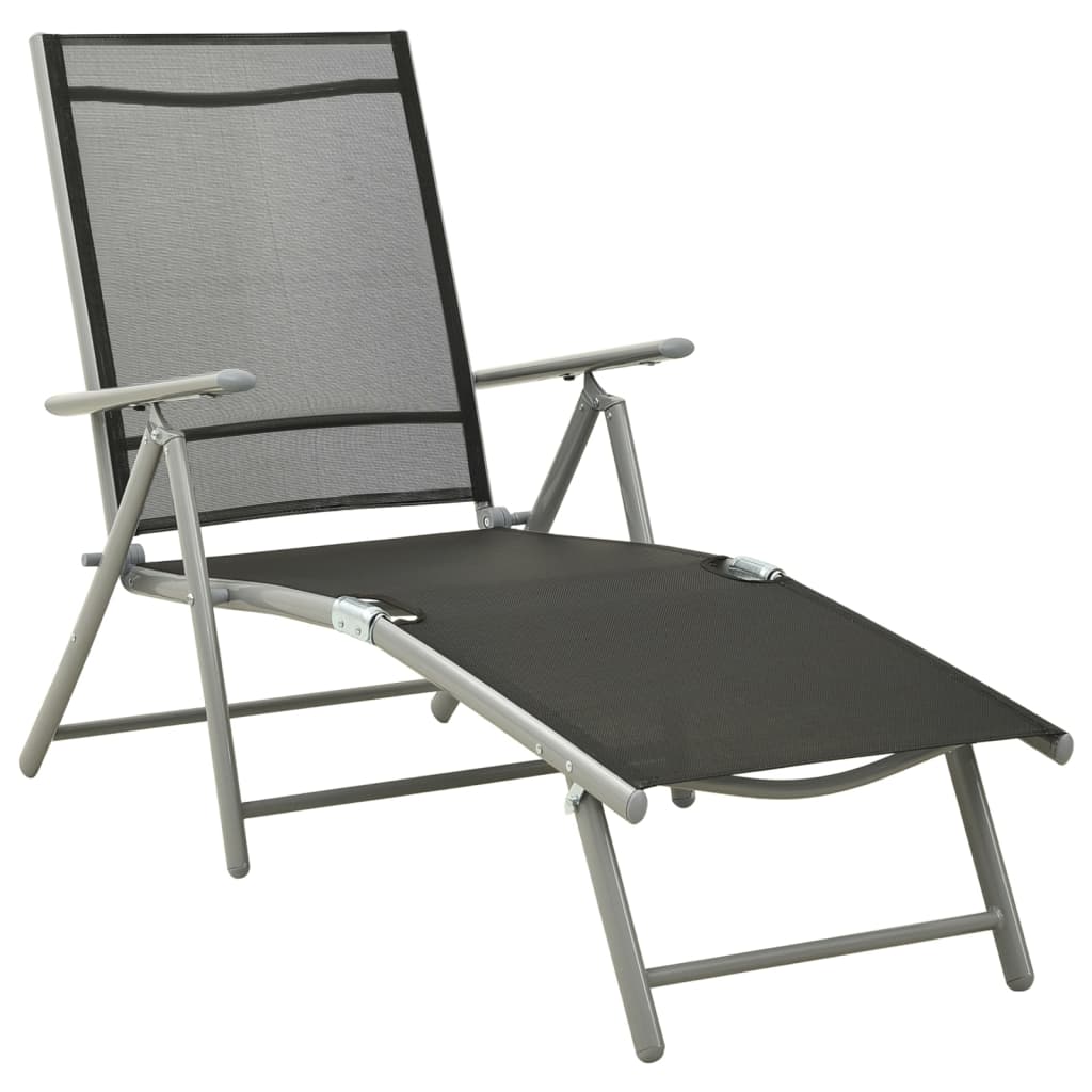 3-delige Loungeset textileen en aluminium