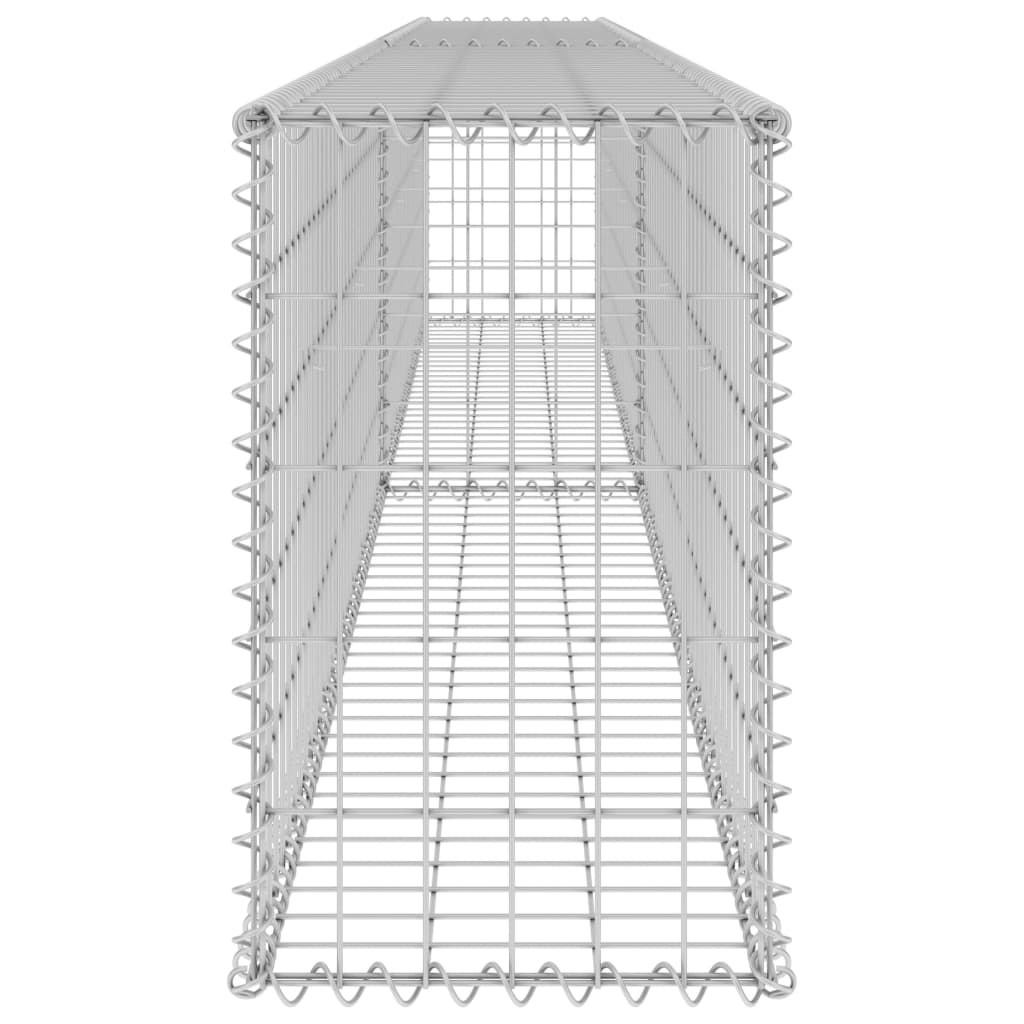 Schanskorfmuur met deksels 900x30x150 cm gegalvaniseerd staal