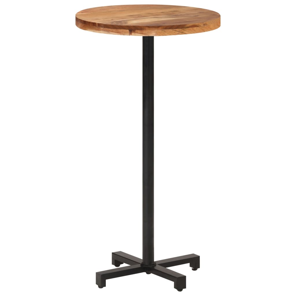 Bistrotafel rond Ø 80x75 cm massief gerecycled hout