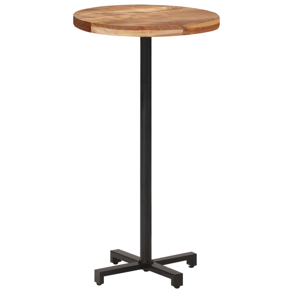 Bistrotafel rond Ø 80x75 cm massief gerecycled hout