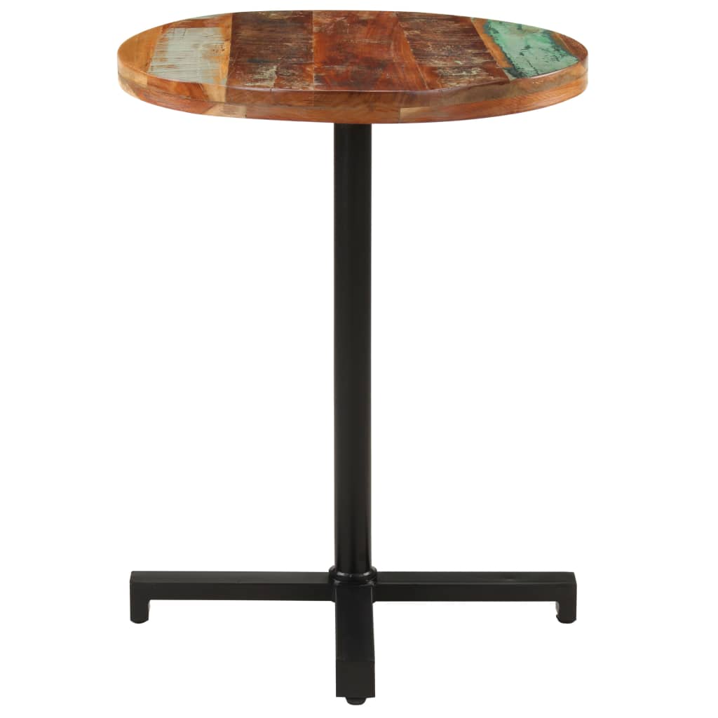 Bistrotafel rond Ø 80x75 cm massief gerecycled hout