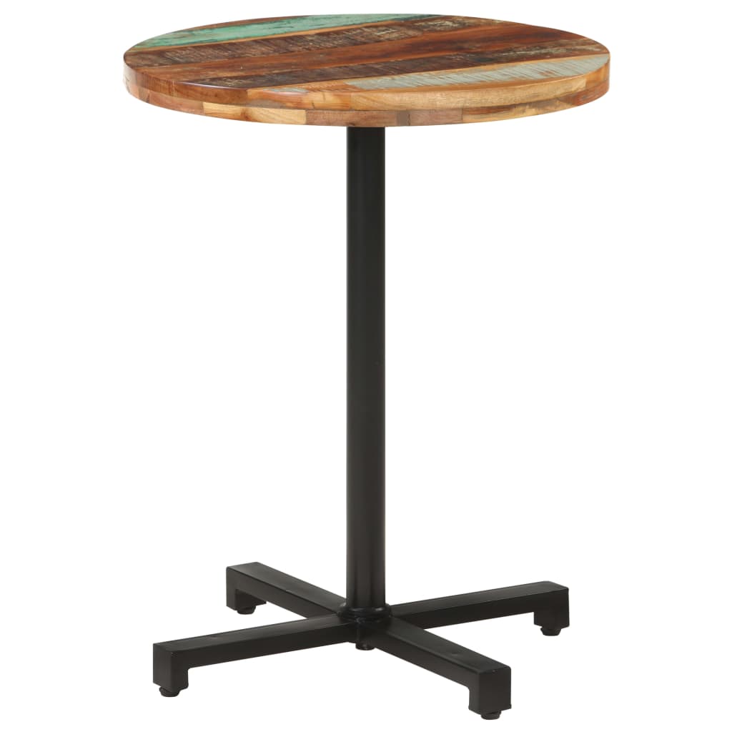 Bistrotafel rond Ø 80x75 cm massief gerecycled hout