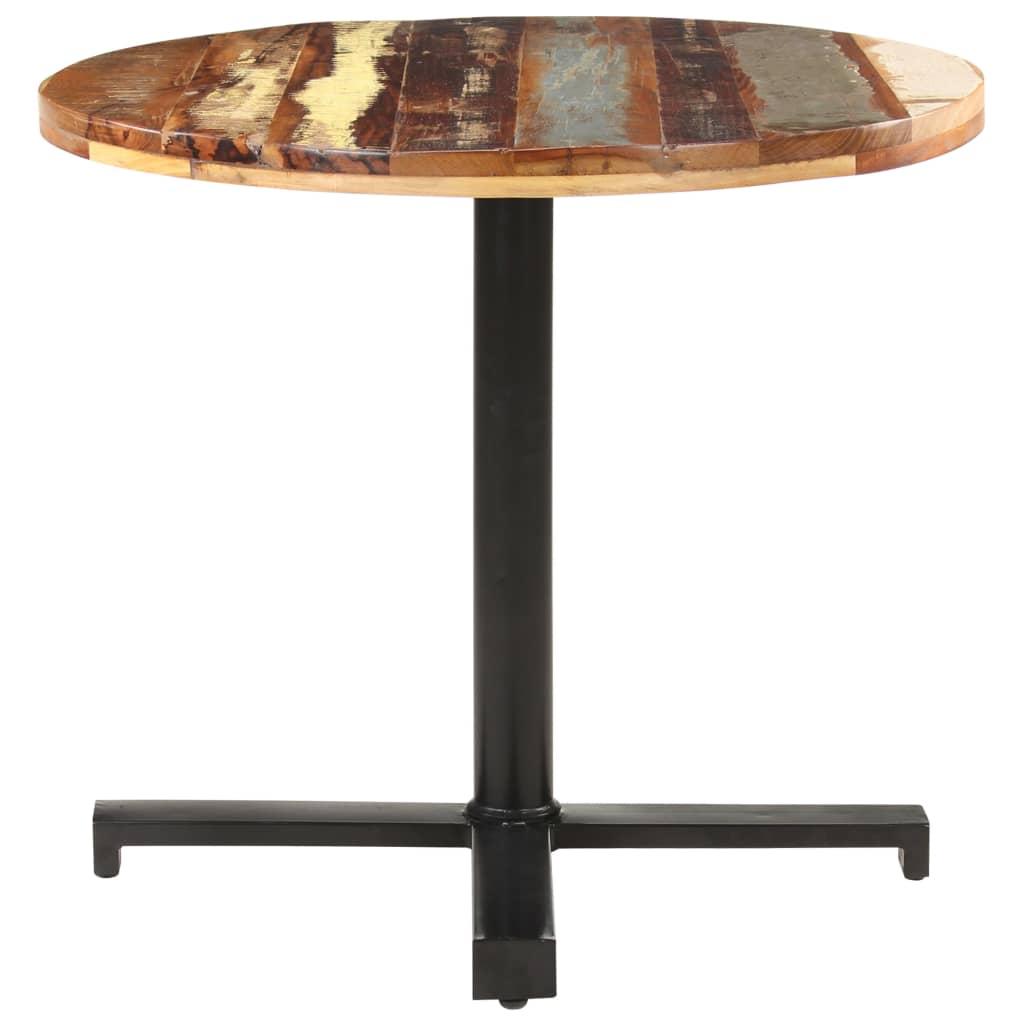 Bistrotafel rond Ø 80x75 cm massief gerecycled hout