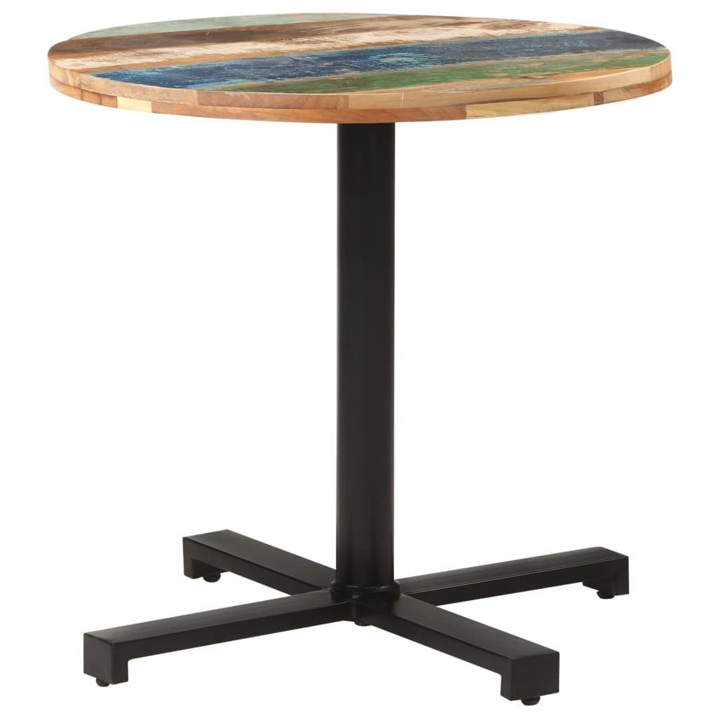 Bistrotafel rond Ø 80x75 cm massief gerecycled hout