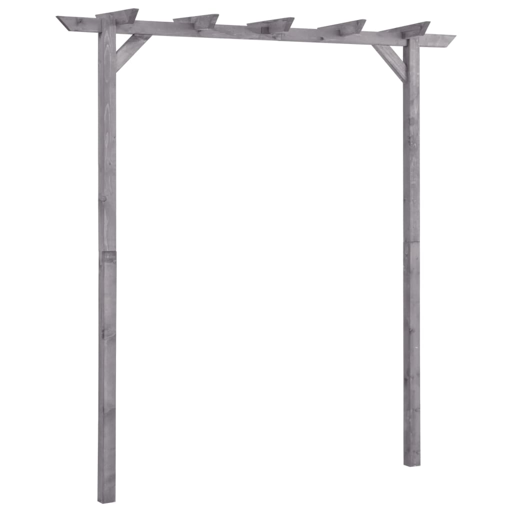 Pergola 200x40x205 cm geïmpregneerd grenenhout grijs