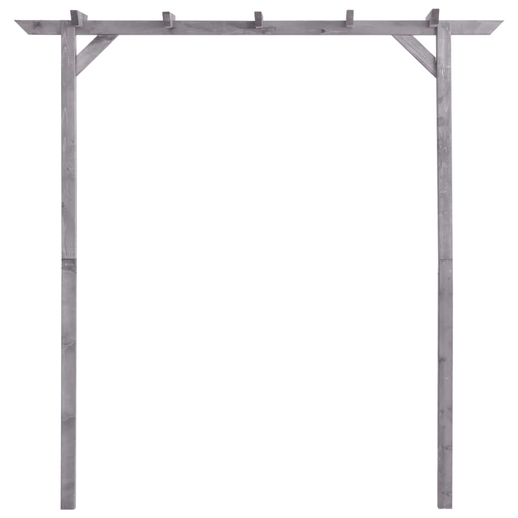 Pergola 200x40x205 cm geïmpregneerd grenenhout grijs