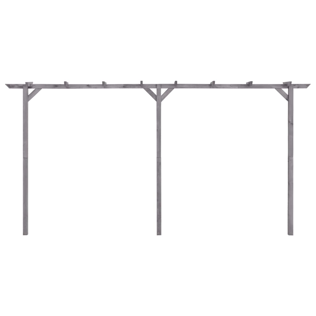 Pergola 200x40x205 cm geïmpregneerd grenenhout grijs