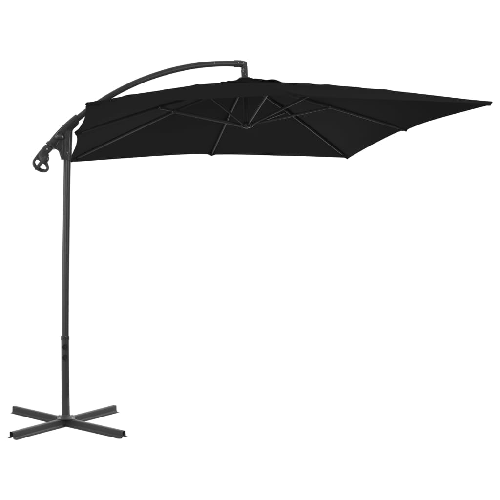 Zweefparasol met stalen paal 250x250 cm