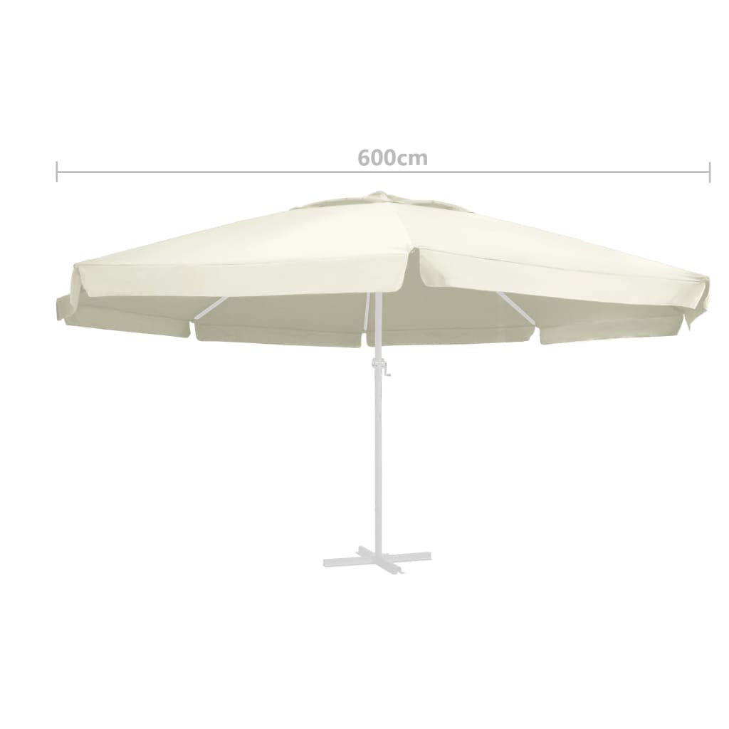 Vervangingsdoek voor parasol 600 cm