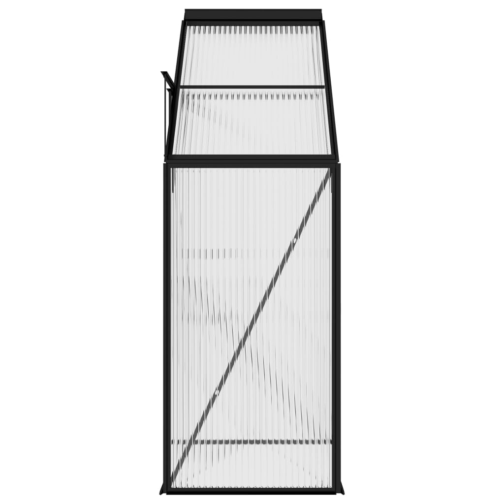 Broeikas 2,59 m³ aluminium antracietkleurig