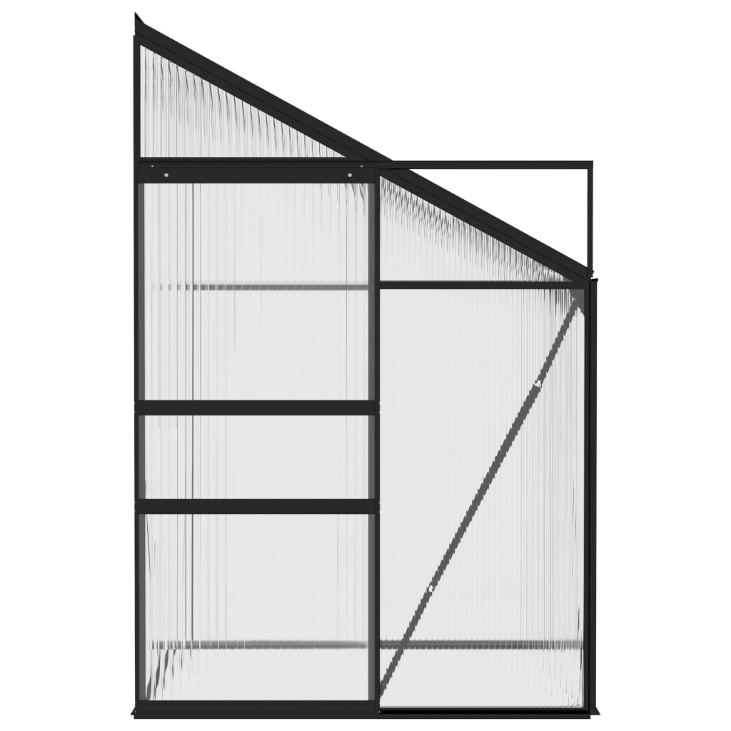 Broeikas 2,59 m³ aluminium antracietkleurig