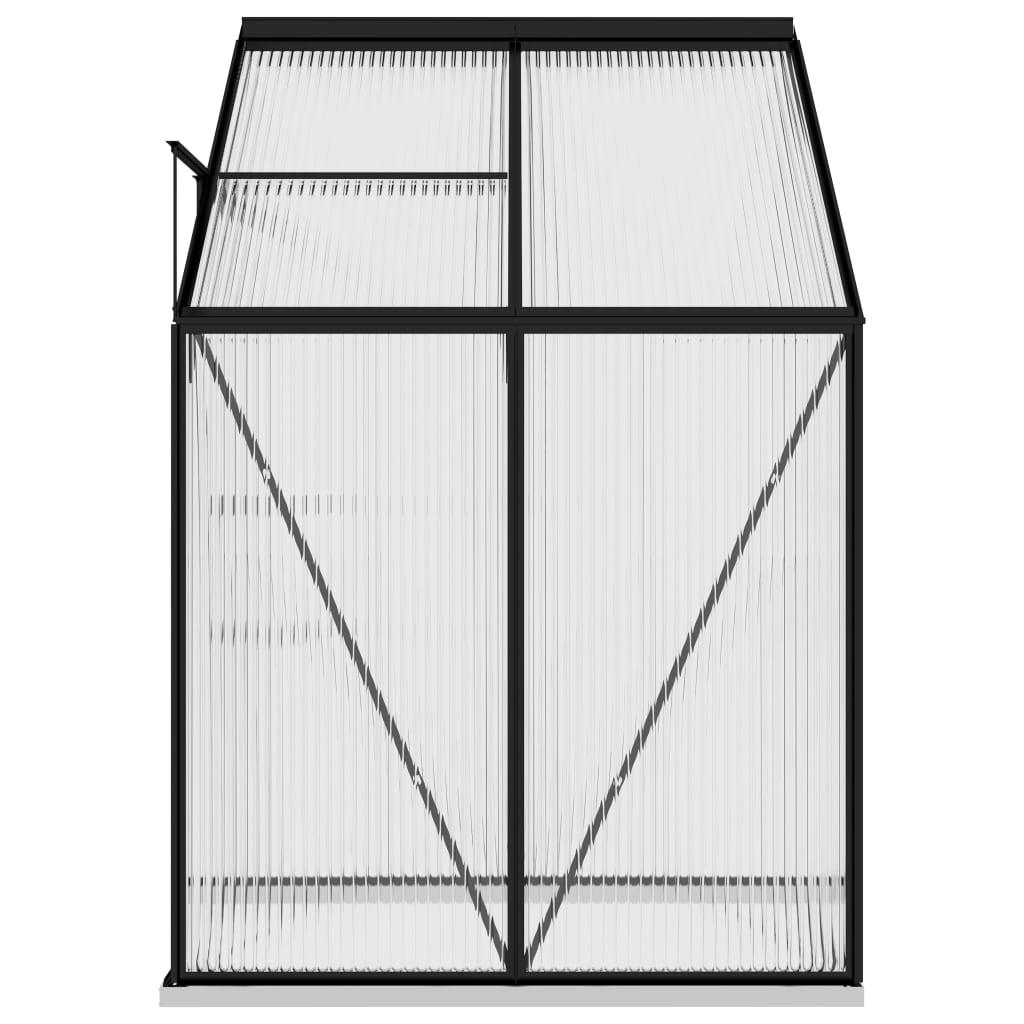 Tuinkas 2,7 m³ aluminium antracietkleurig