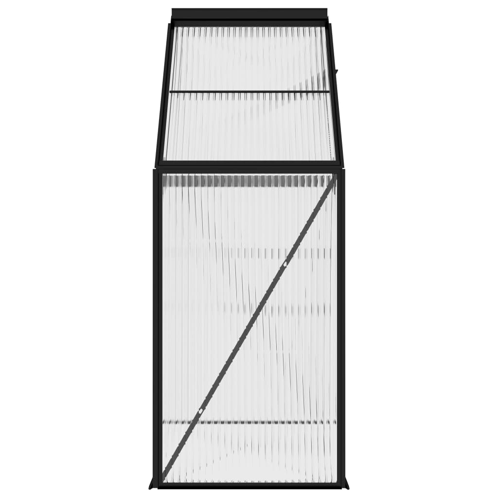 Tuinkas 5,89 m³ aluminium antracietkleurig