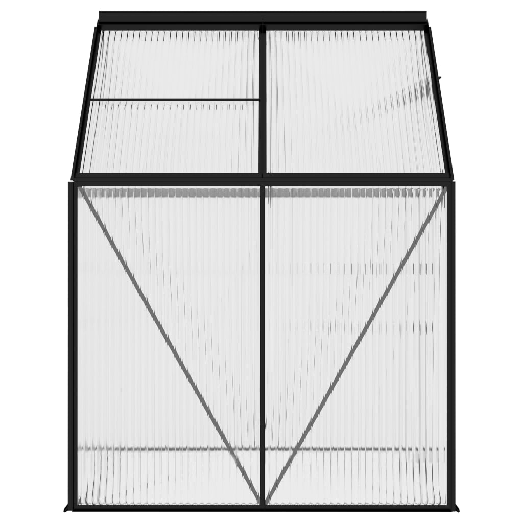 Tuinkas 5,89 m³ aluminium antracietkleurig