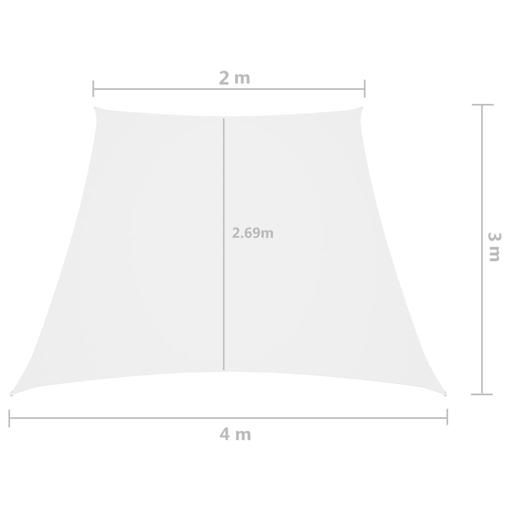 Zonnezeil trapezium 2/4x3 m oxford stof