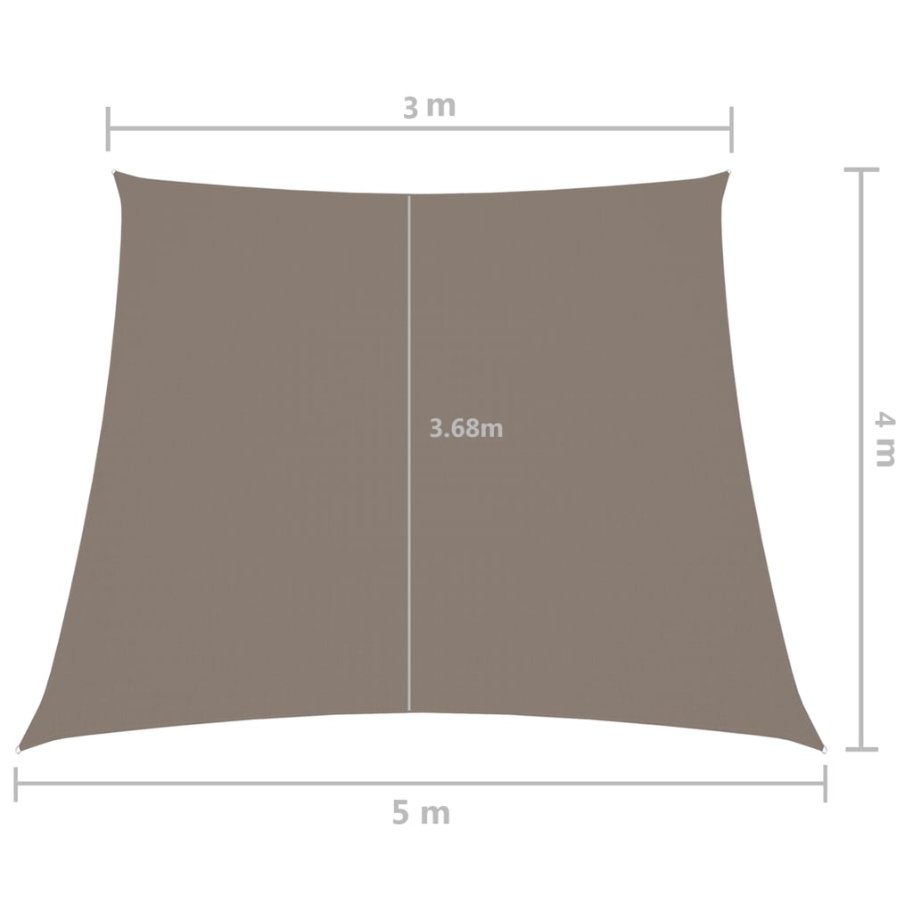 Zonnescherm trapezium 4/5x4 m oxford stof