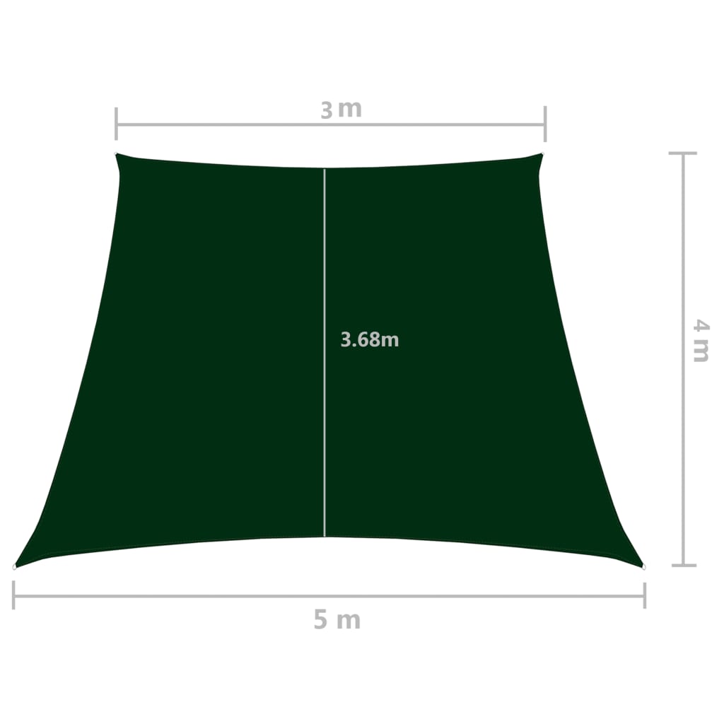 Zonnezeil trapezium 2/4x3 m oxford stof