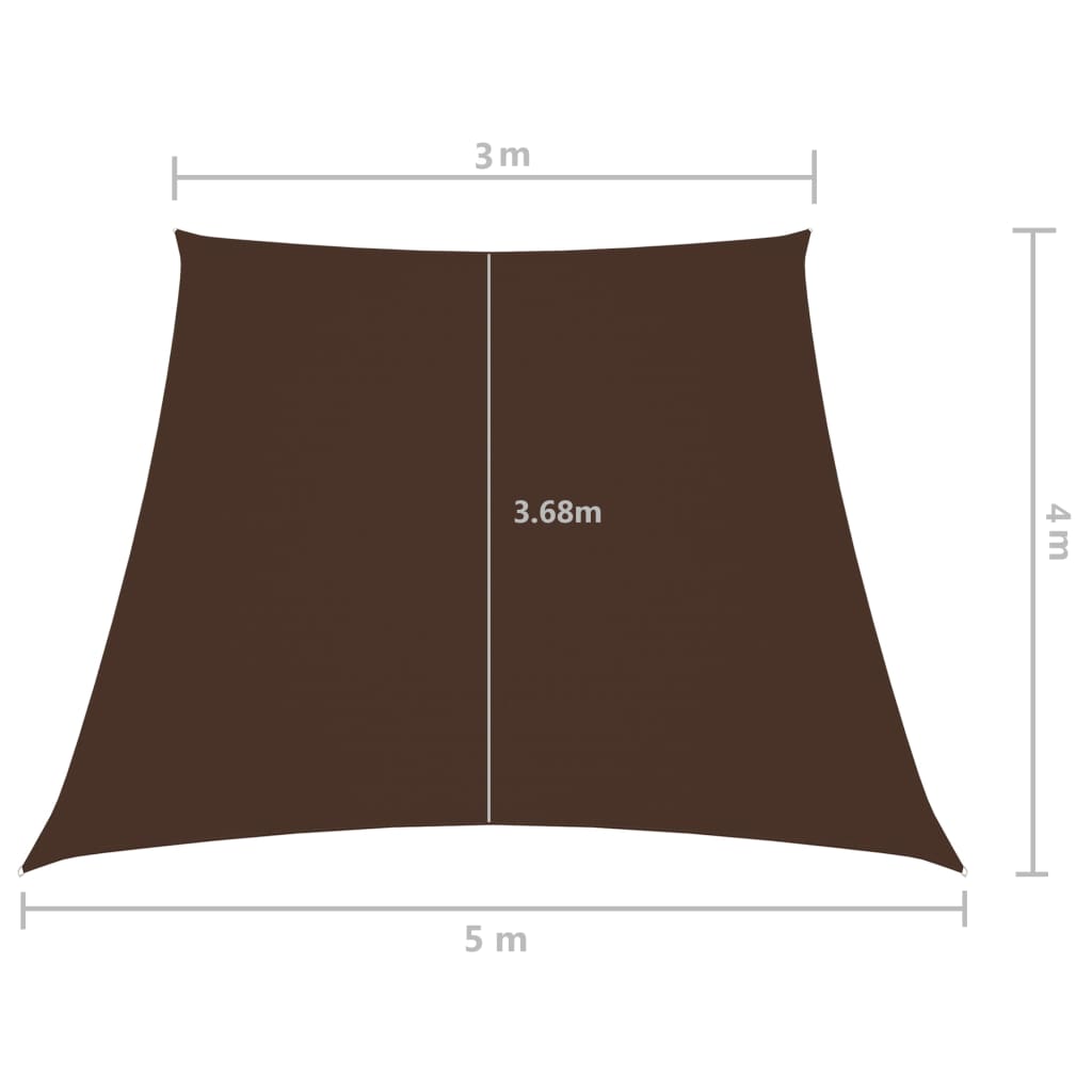 Zonnezeil trapezium 2/4x3 m oxford stof