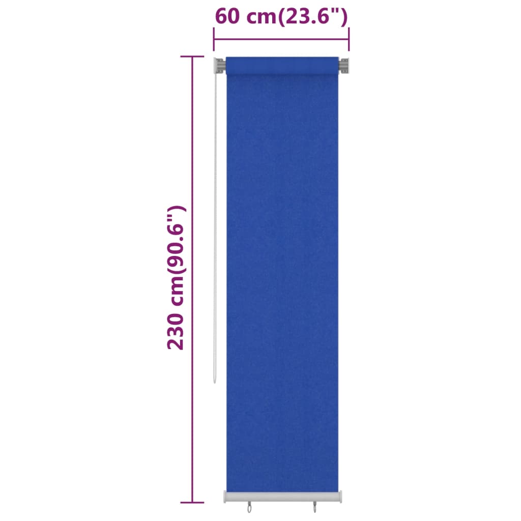 Rolgordijn voor buiten 160x230 cm HDPE