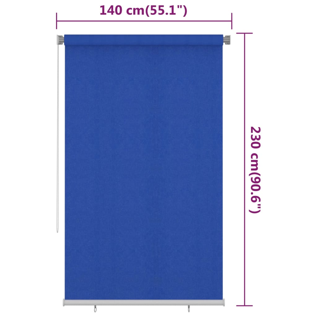 Rolgordijn voor buiten 160x230 cm HDPE