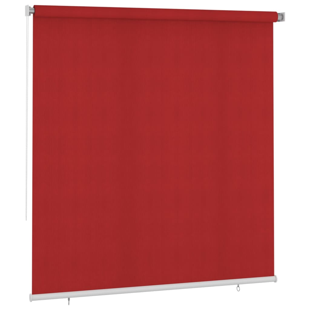 Rolgordijn voor buiten 160x230 cm HDPE rood