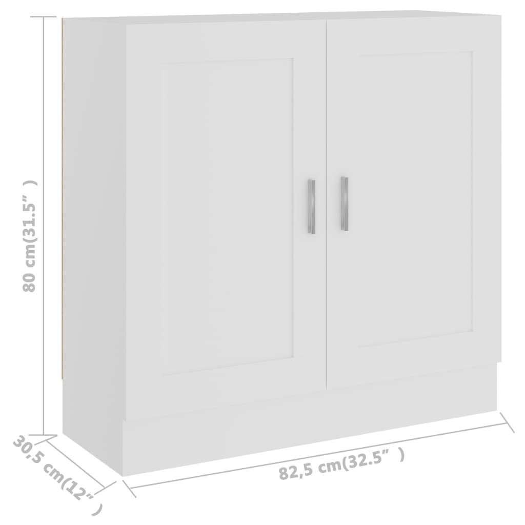 Boekenkast 82,5x30,5x80 cm bewerkt hout eikenkleurig