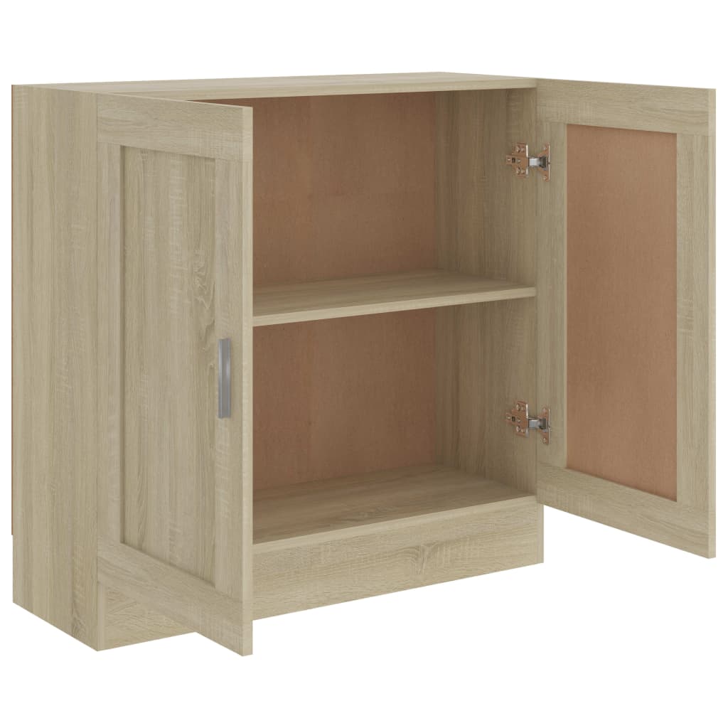 Boekenkast 82,5x30,5x80 cm bewerkt hout eikenkleurig