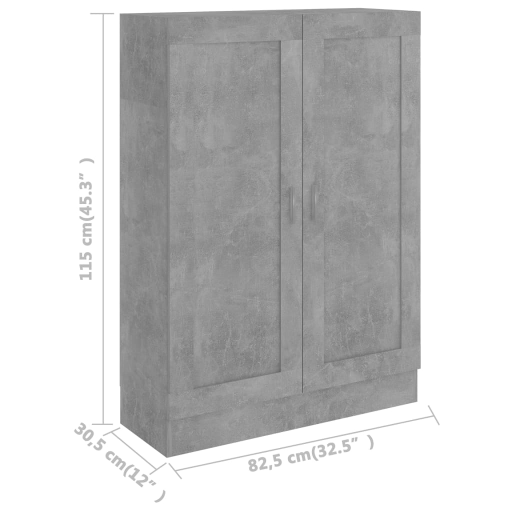 Boekenkast 82,5x30,5x80 cm bewerkt hout eikenkleurig