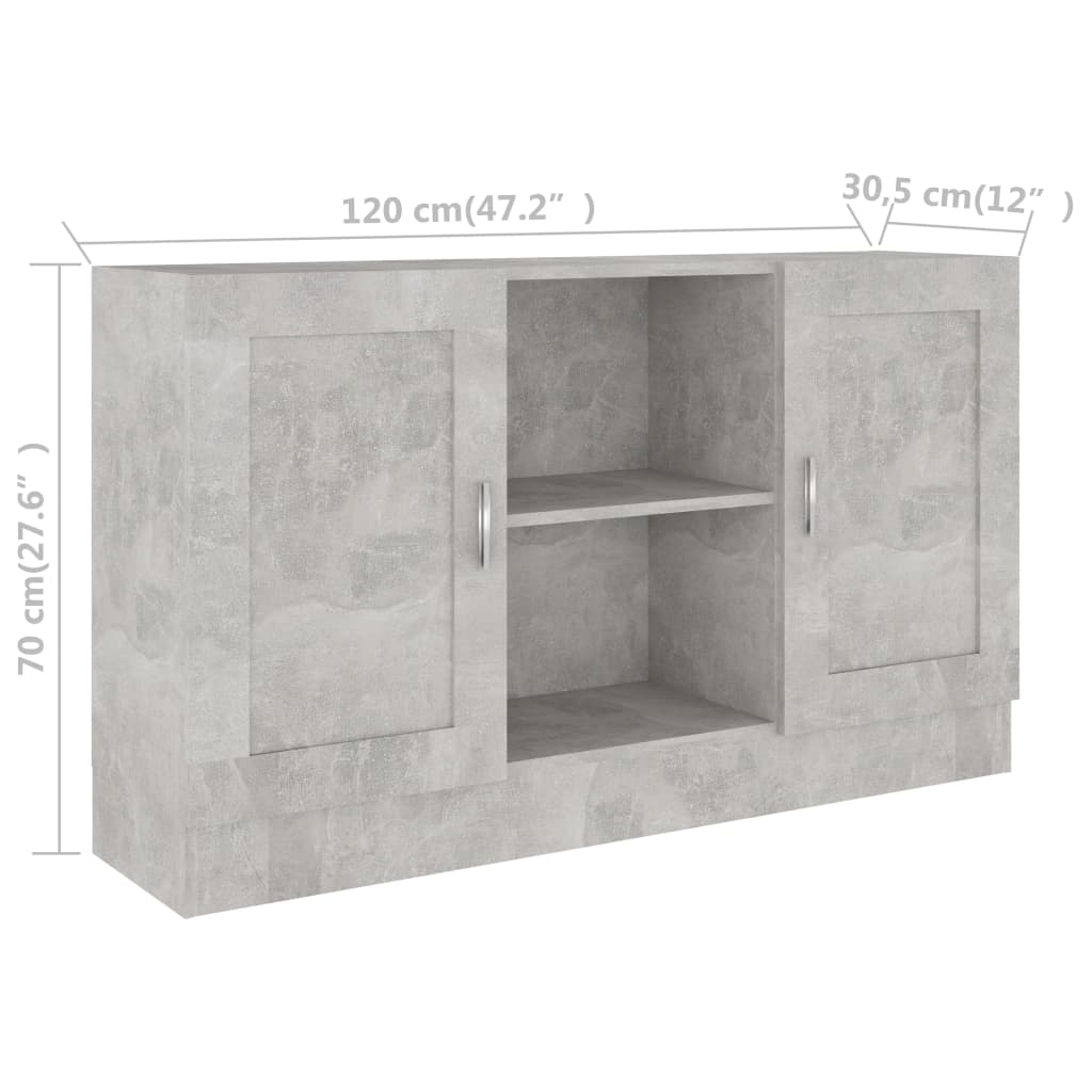 Dressoir 120x30,5x70 cm bewerkt hout