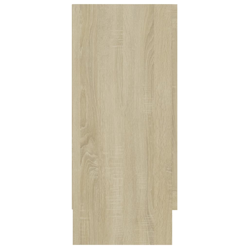 Vitrinekast 120x30,5x70 cm bewerkt hout zwart