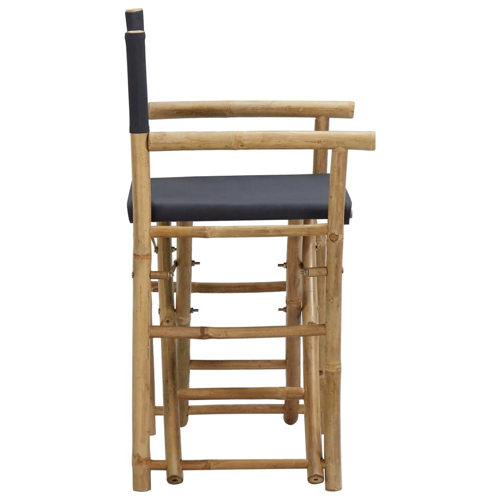 Regisseursstoelen 2 st inklapbaar bamboe en canvas