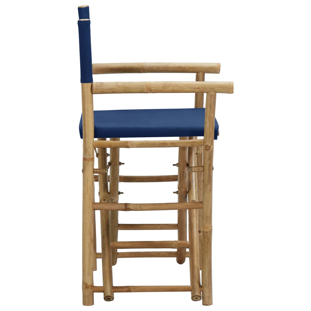 Regisseursstoelen 2 st inklapbaar bamboe en canvas