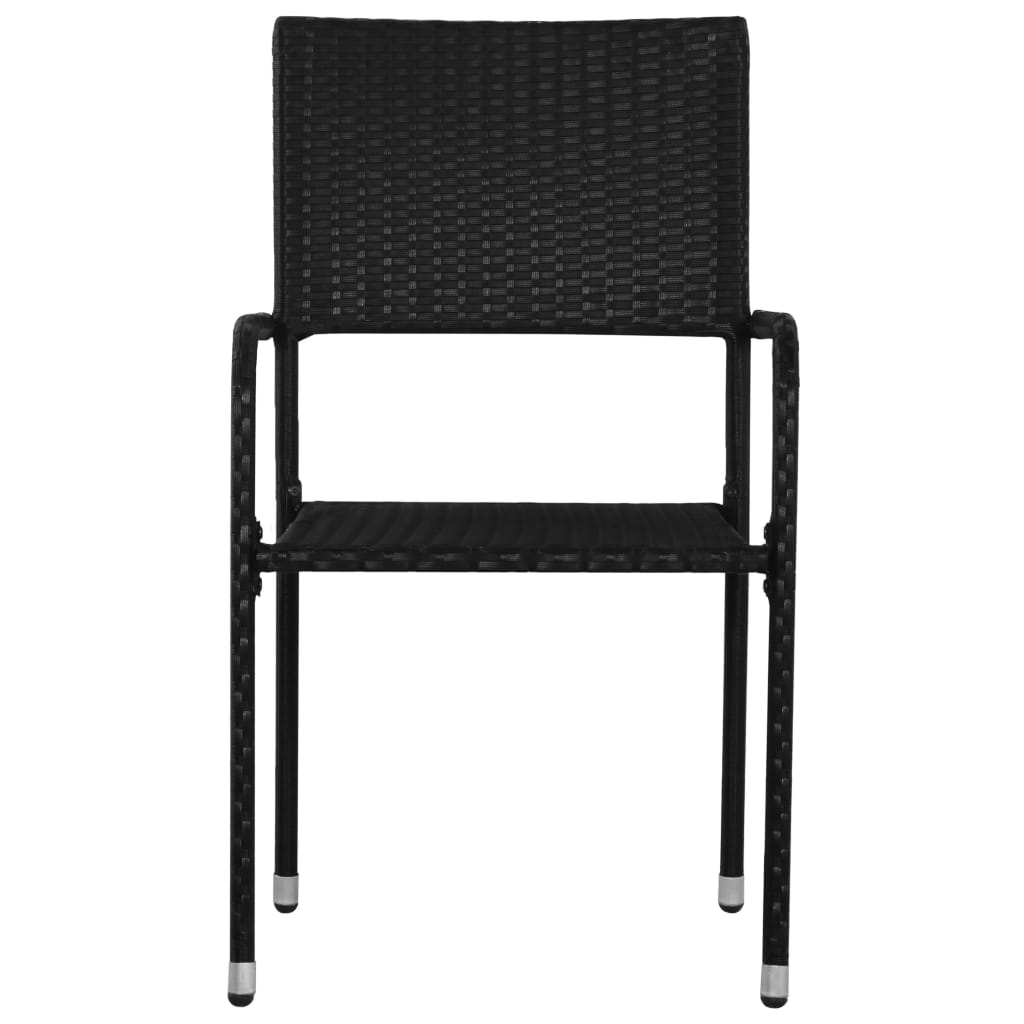 Tuinstoelen 4 st poly rattan