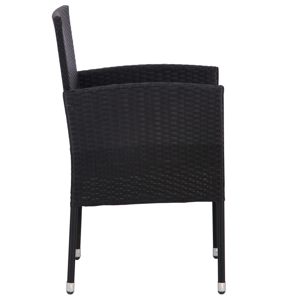 Tuinstoelen 2 st poly rattan