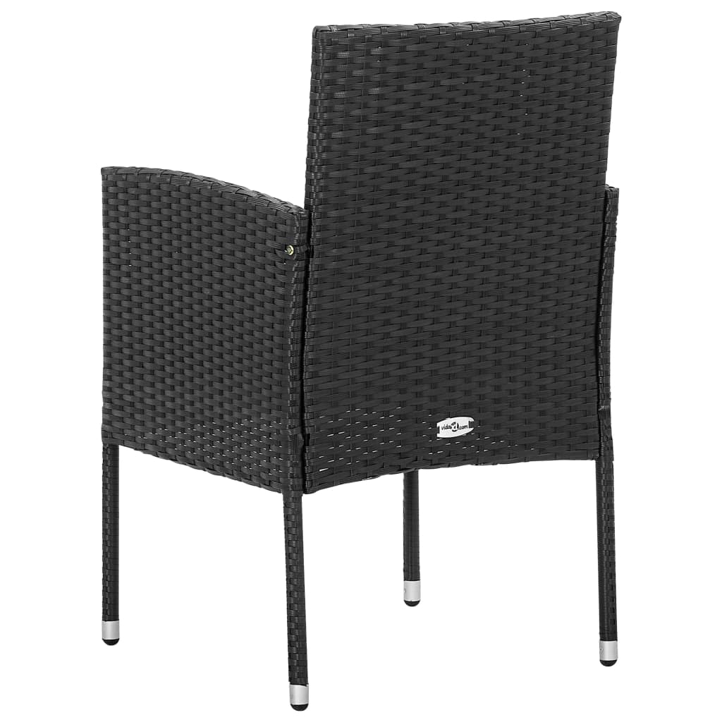 Tuinstoelen 2 st poly rattan