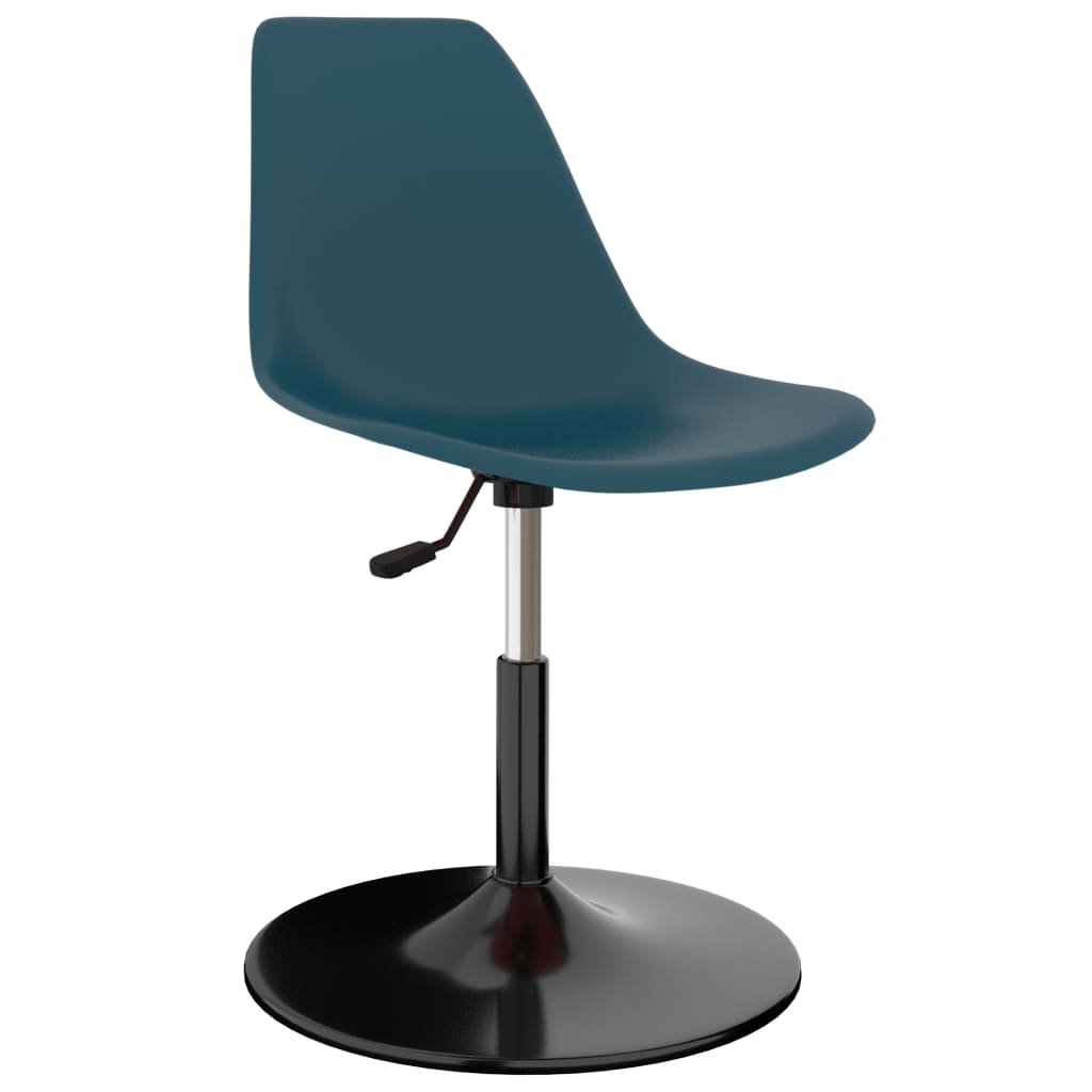 Eetkamerstoelen 2 st draaibaar PP blauw