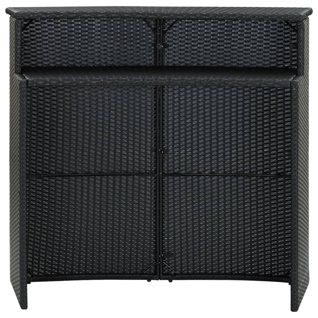 Tuinbartafel 120x55x110 cm poly rattan